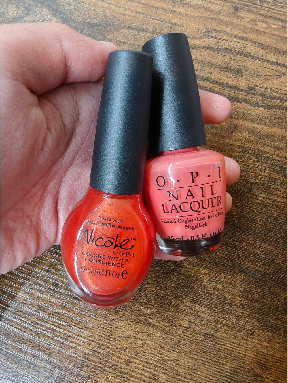 OPI Nail Polish Lot 2 Hot & Spicy H43 Nicole’s Fave NI047 Discontinued 0.5 oz